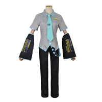xs xxxl boy miku cos clothes formula top pants tie suit male man game anime cosplay costume