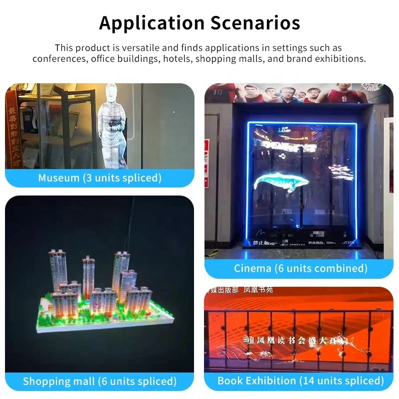 73 см коммерческий вращающийся комнатный проектор 3D голографический дисплей 3d
