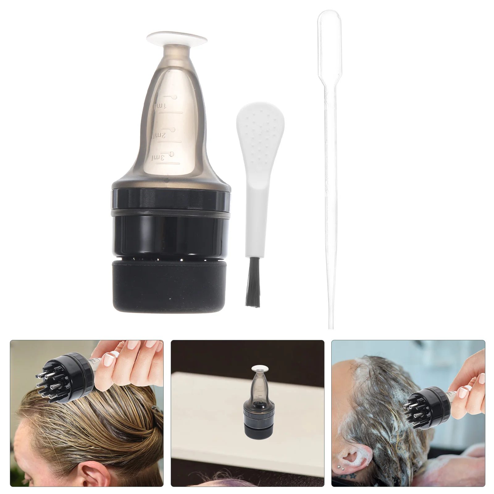 

Massage Oil Bottle Hair Scalp Head Comb Applicator Root Care Fluid Plastic Massager Growth