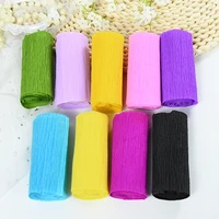 25010cm crepe paper roll origami crinkled crepe paper craft diy flowers decoration fold scrapbooking party backdrop decor 2pcs