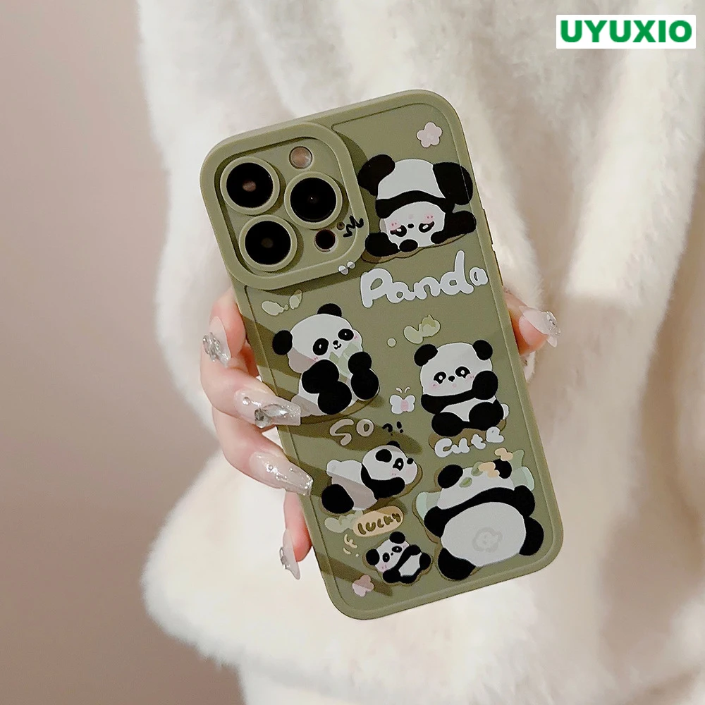 

UYUXIO Bear Mobile Phone Cases for iPhone 15 14 13 12 11 Pro Max Plus Apple X XS XR Case Full Protect Shockproof Back Cover