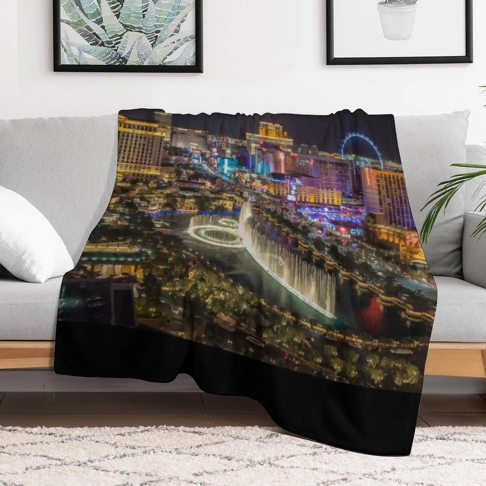 Лас-Вегас Невада - Iconic Skyline одеяло для путешествий на диван тонкие детские одеяла