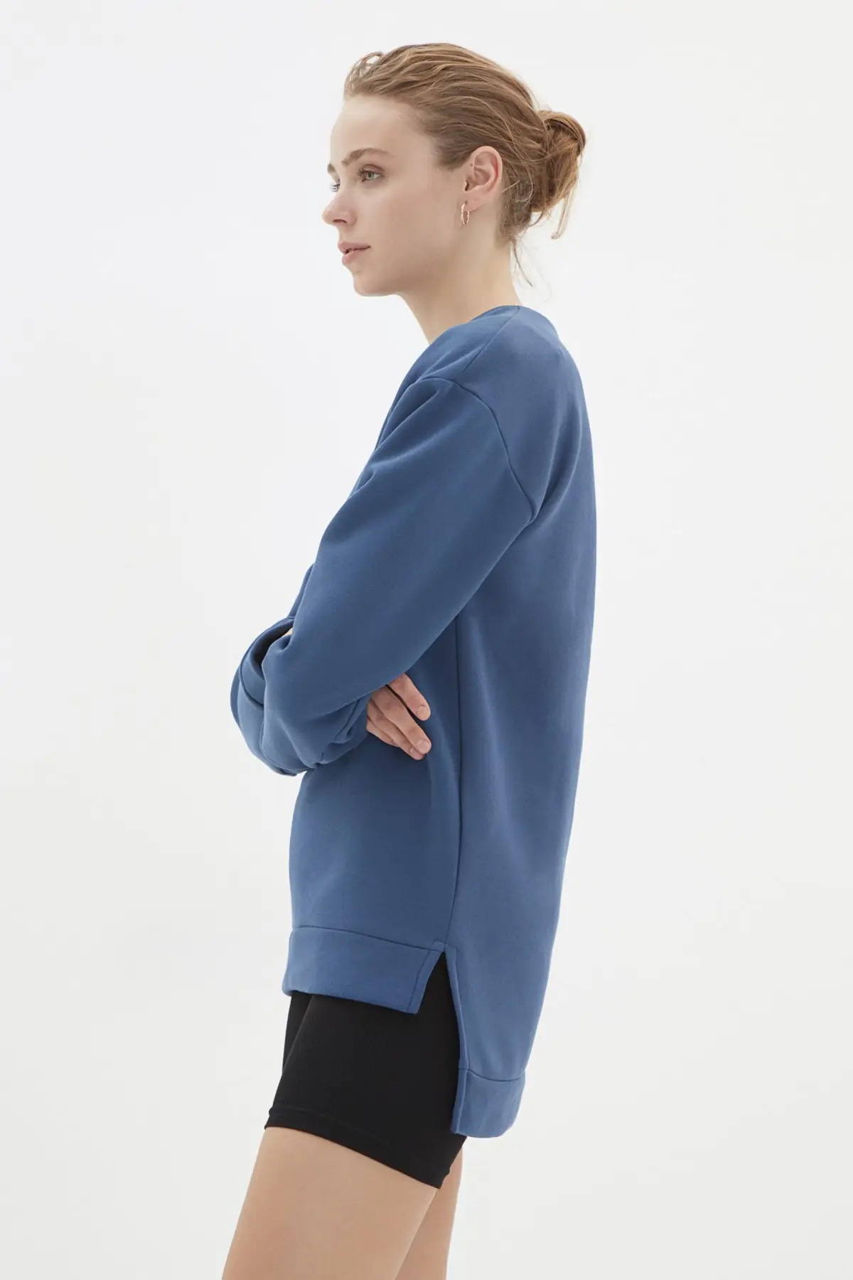 

Женская толстовка, свободные вязаные толстовки с рисунком Индиго, модные всесезонные новые дизайнерские пуловеры, флисовые толстовки