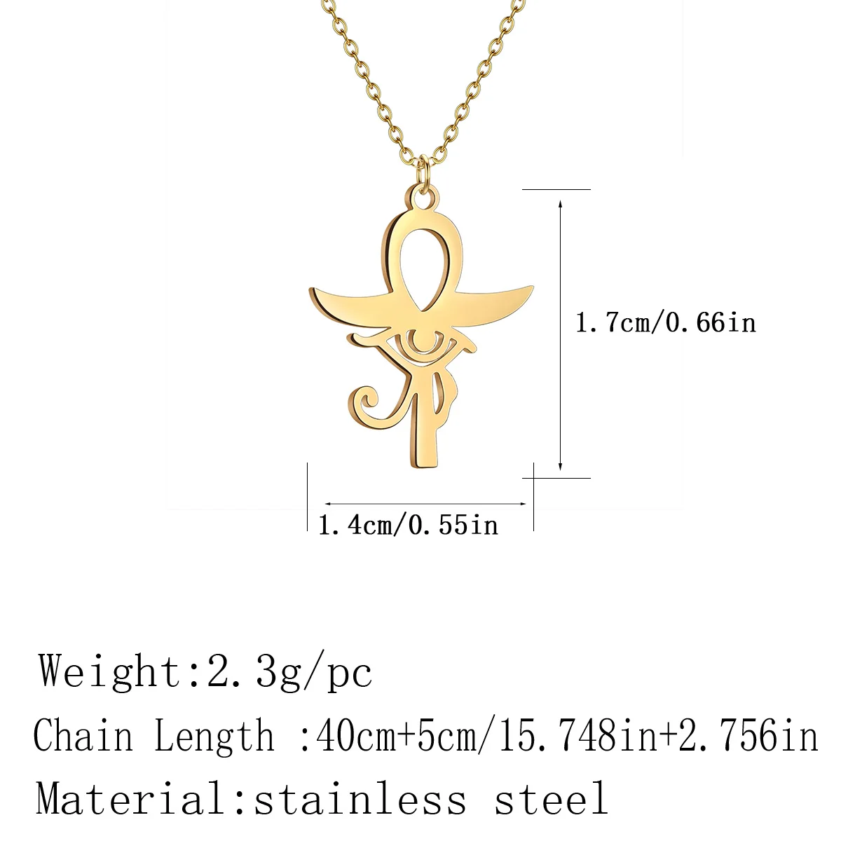 Ожерелье Todorova Horus из нержавеющей стали