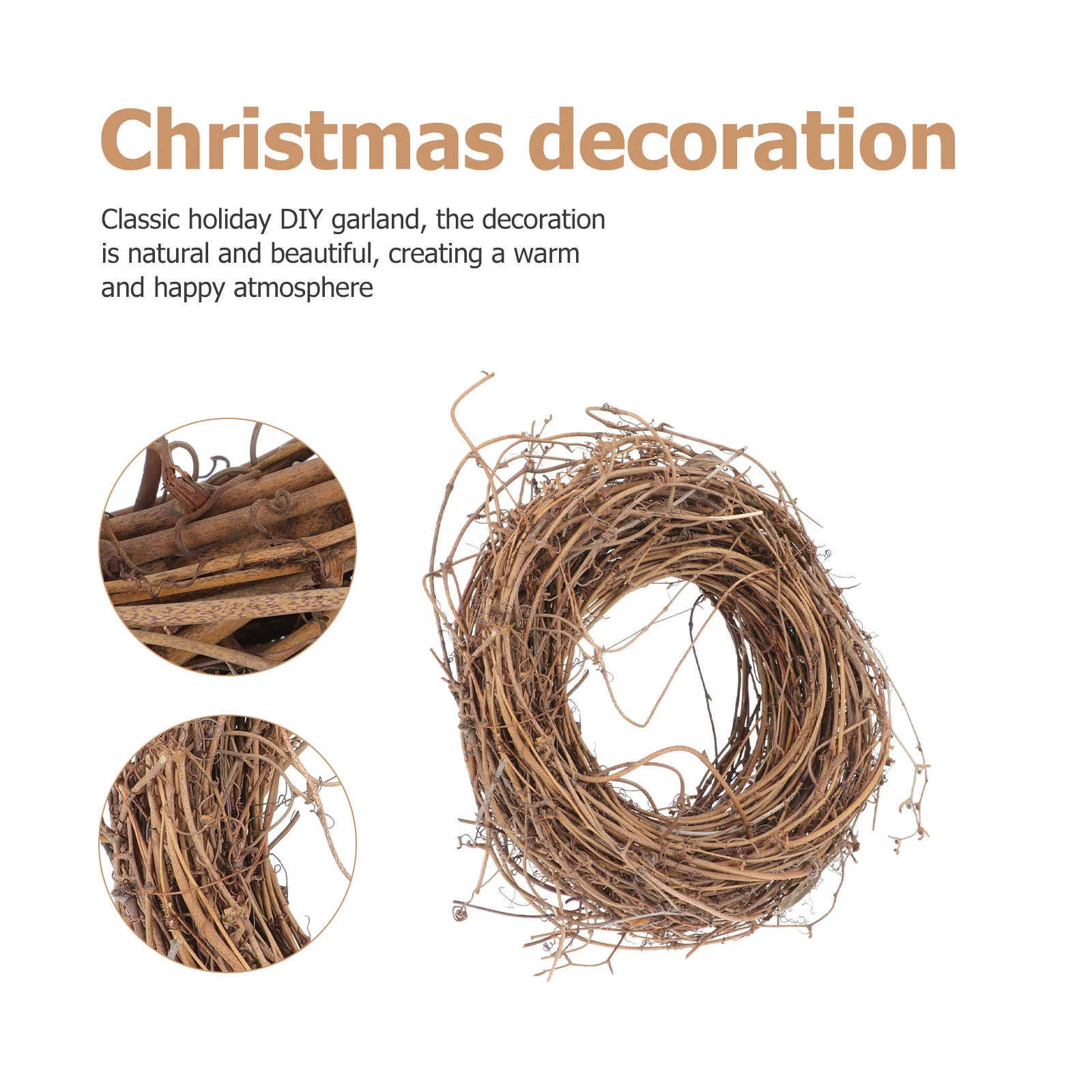 Smilax Гбрабра Ротанг Винтаж Декор Венок DIY Подвесной Кулон Фестиваль Деревянная