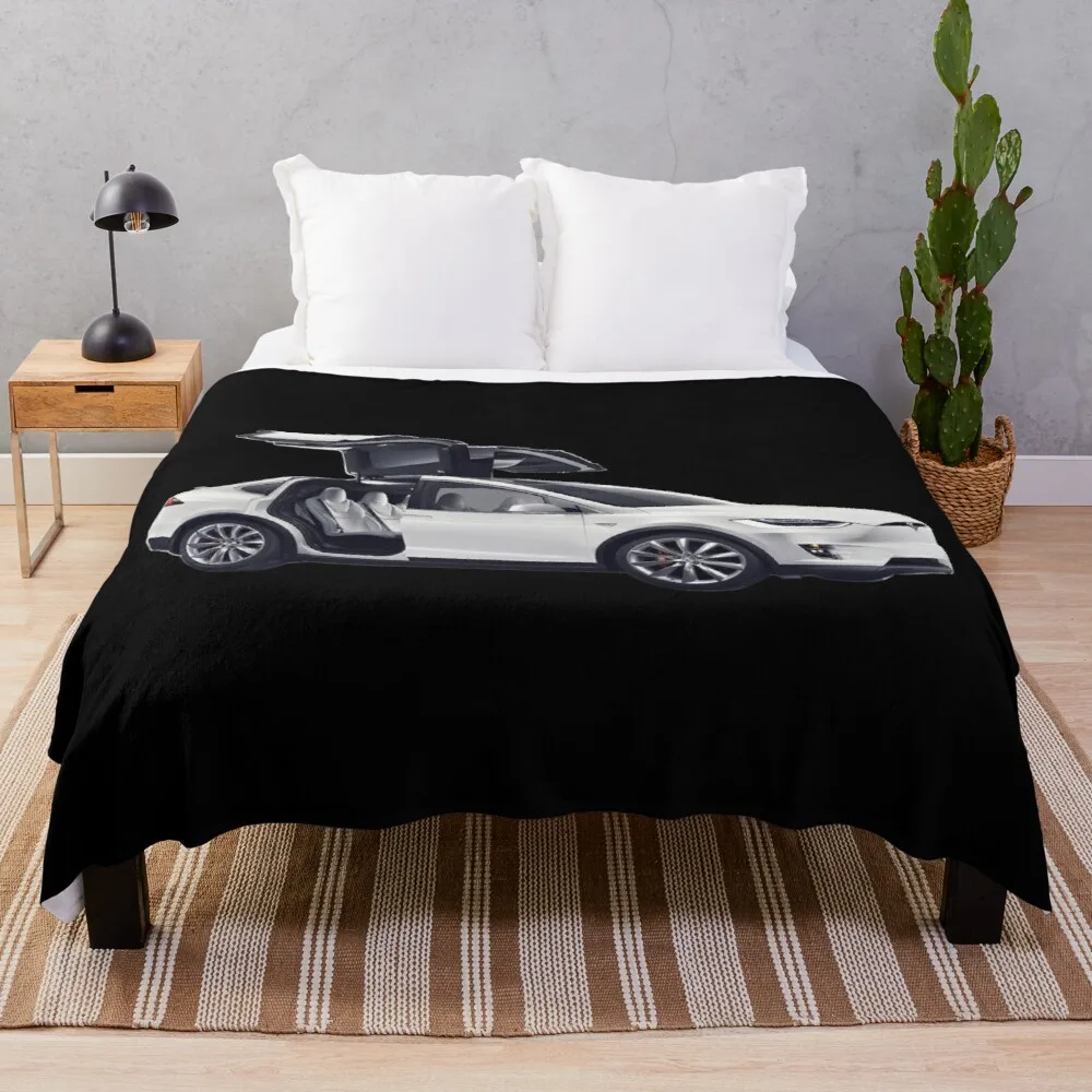 

Модель X Tesla Motors, хлопковое покрывало для дивана, большое толстое пушистое одеяло для пары