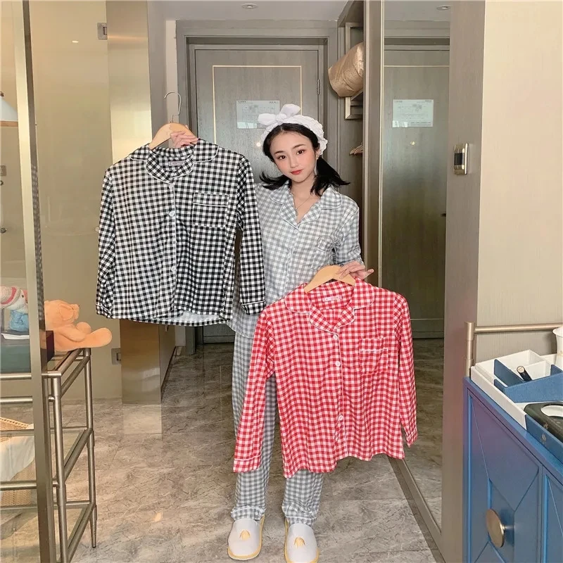 

Новинка весны, Женский пижамный комплект, пижамный комплект с длинным рукавом, одежда для сна, пижама, Женский Пижамный костюм, женский костюм для сна из двух предметов, одежда для отдыха