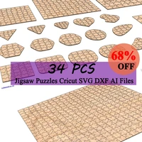 34 jigsaw puzzles cricut svg files template laser cut vector dxf svg eps ai for cnc laserplasma cutting printing engraving