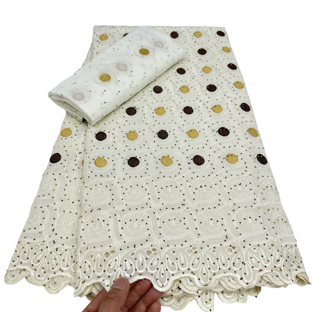 Кружевная ткань Lafaya хлопок 7 ярдов Дубайский стиль 3136