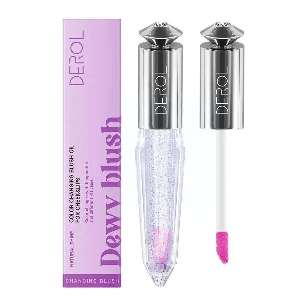 

Color Changing Liquid Blush Oil 5ml Color Changing Cheek Rouge Blush For Cheeks Glossy Shiny Finish Hydrating And PH Reacti J9B2