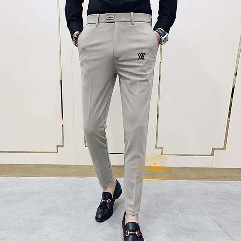 

Men Slim Sportswear Golf Pants Summer Apparel Ladies Golf Trousers Tennis Ball Uniforms Pants Elastic Pencil Golf Sport