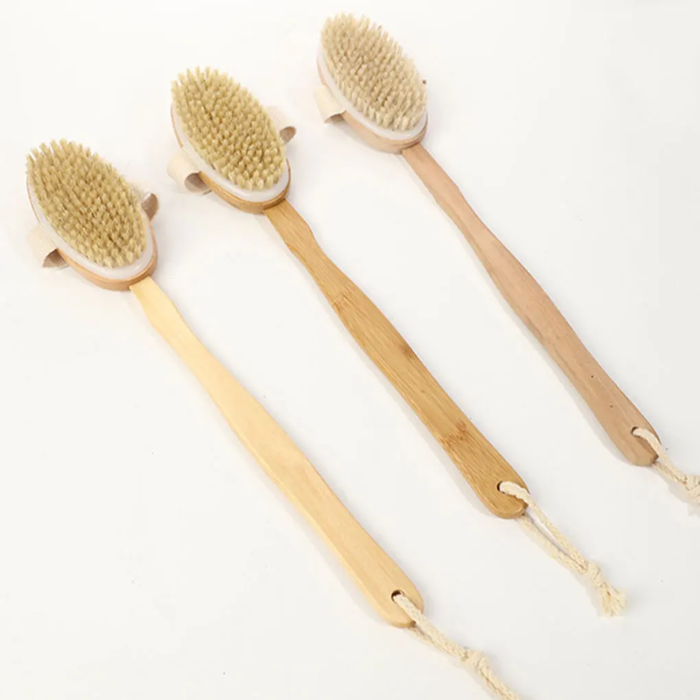 

Massage Brush Shower Bristles Stiff Scrubber Exfoliator Bathing Tools
