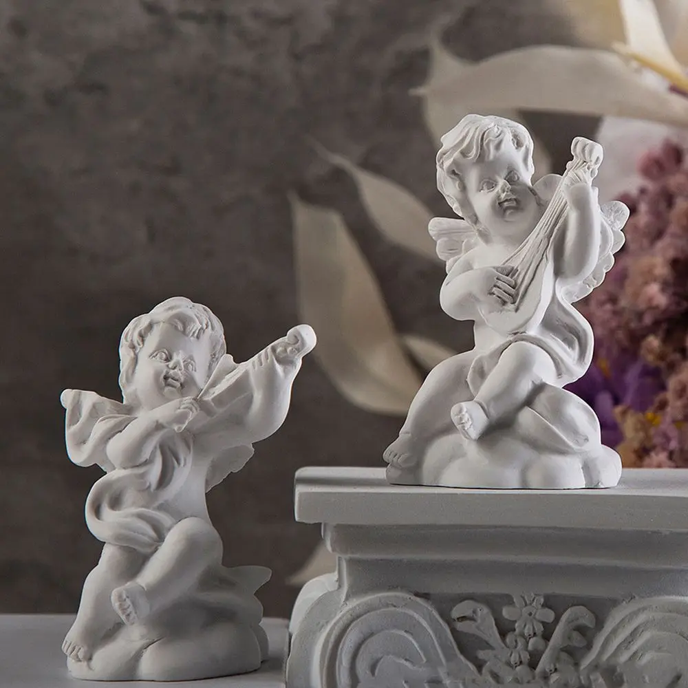 

Drawing Practice Nordic Style Mini Cupid Figurines Plaster Sculpture Angel Gypsum Portraits Greek Mythology Statue