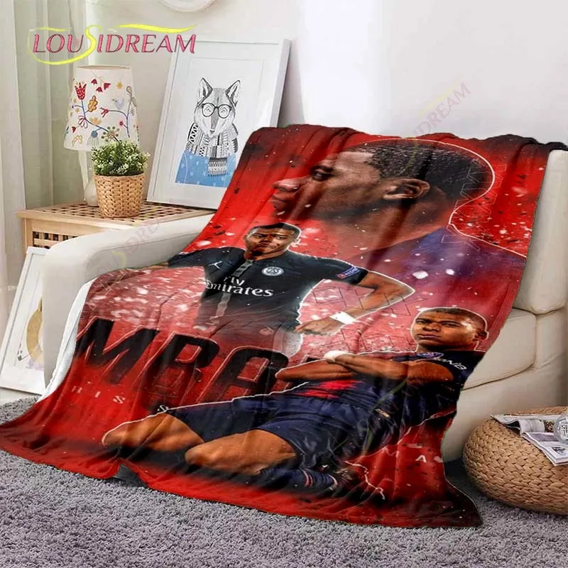 

Модное Фланелевое пушистое Флисовое одеяло Kylian Mbappé, подарочное одеяло для гостиной, спальни, дивана, путешествий, кемпинга, теплое одеяло