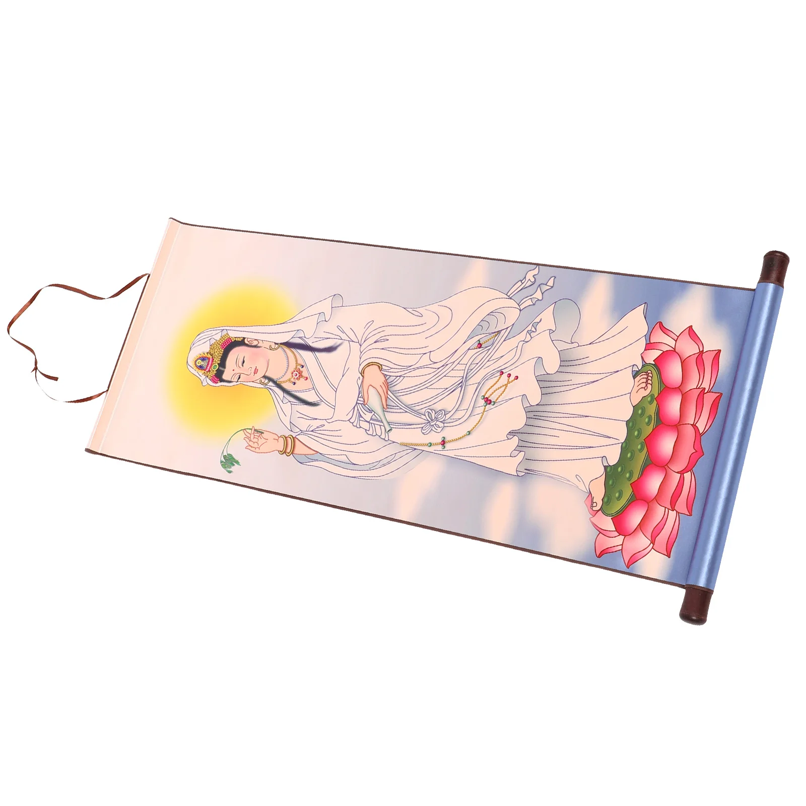 

Wall Art Wall Hanging Scroll Decor Religious Ornament Background Decor Buddha Statues Hanging Paintings Home Offerings And Decor