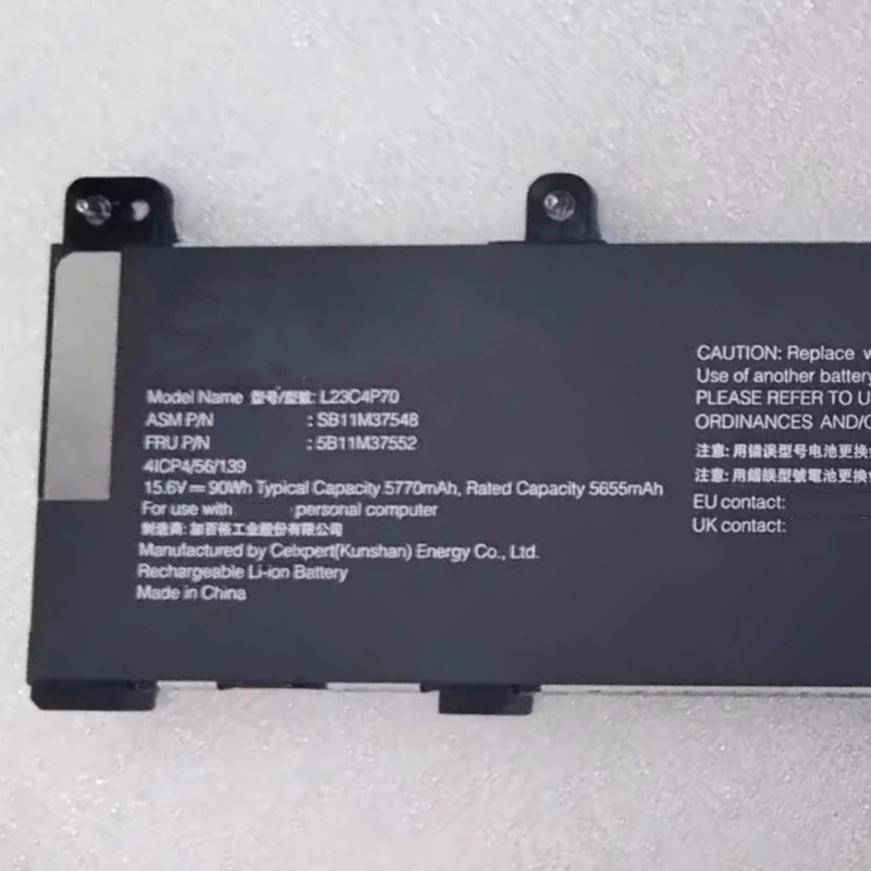 Новый аккумулятор L23C4P70 L23D4P70 SB11M37548 SB11M37549 5B11M37552 5B11M37553 для ноутбука Lenovo 16 дюймов