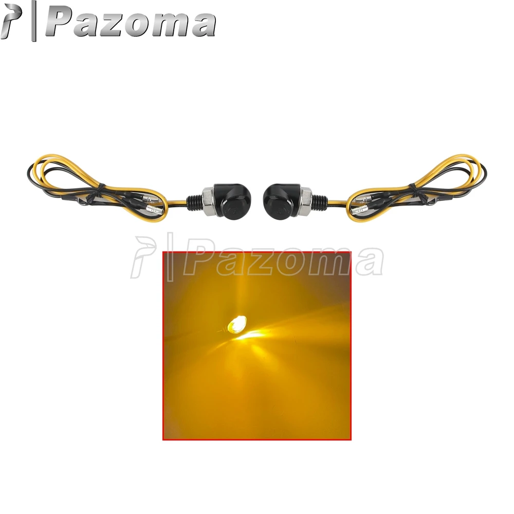 

8 мм мини светодиодный указатель поворота для мотоцикла, мигающий мигающий сигнал, лампа, универсальная для Harley Honda Suzuki Yamaha Aprilia Buell