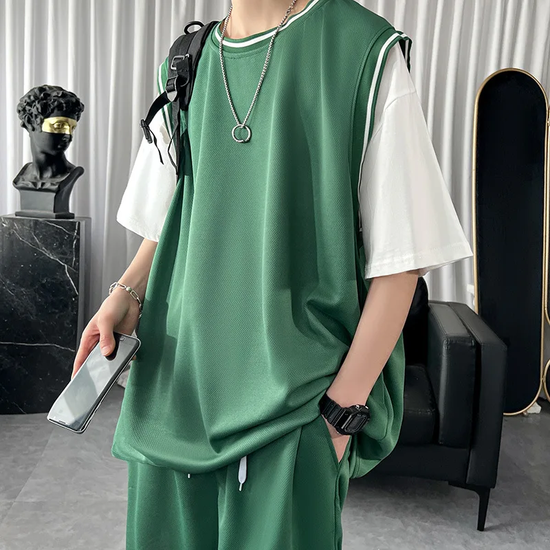 

Новинка лета 2023, роскошный модный спортивный костюм, Мужская футболка и шорты, подходящая ко всему бутиковая одежда, простой стиль