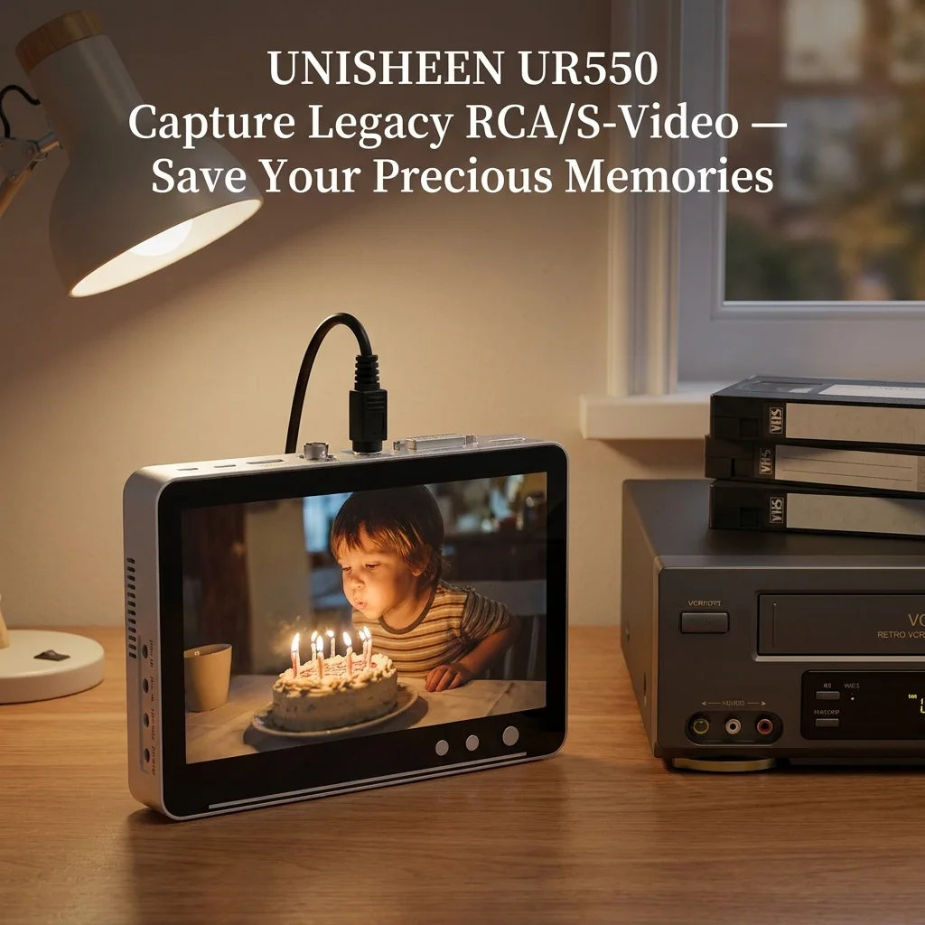 Фото UNISHEEN UR550 7-дюймовый автономный видеорегистратор с ЖК-дисплеем, эндоскоп, микроскоп, записывающее устройство с ножным переключателем, функцией скриншота, HDMI, SDI, DVI, VGA, RCA №1