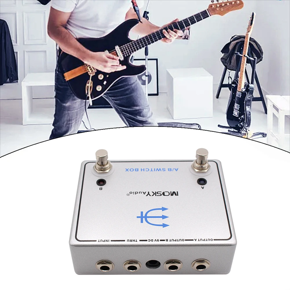 MOSKYAUDIO A/B переключатель эффектный канал коробка педаль сигнала для двух