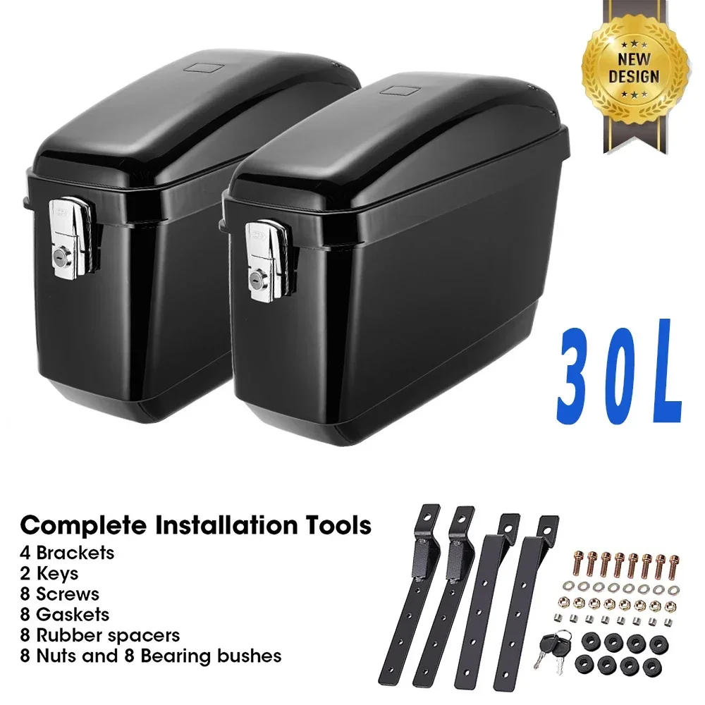 

KEMIMOTO Жесткие седельные сумки Багажник с легкими кронштейнами Жесткие багажники Кронштейны для Shadow Vulcan Vstar Cruiser