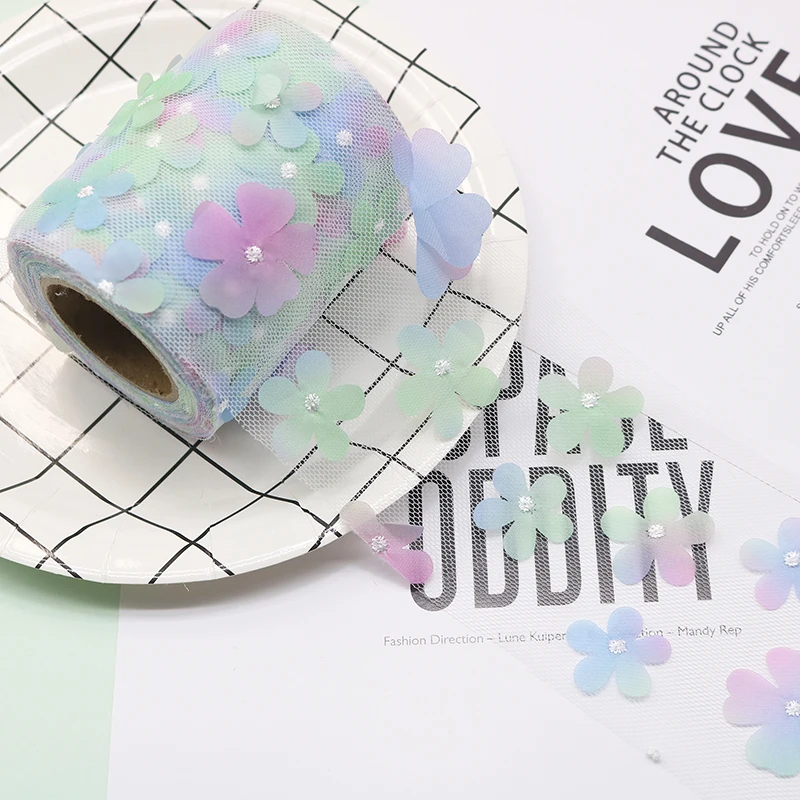 

Цветной тюль 10 ярдов, 6 см, 100% полиэстер