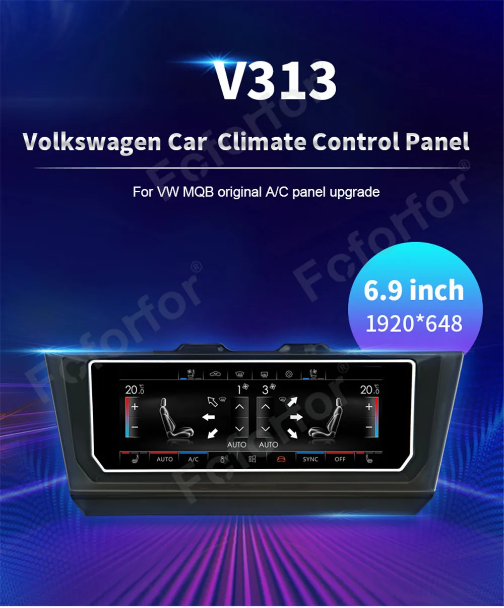 

IPS Touch Voice Screen AC Panel For VW Volkswagen Passat/Golf7/Sagitar/Lavida/Magotan B8/Tiguan/Bora Car Climate Control Panel