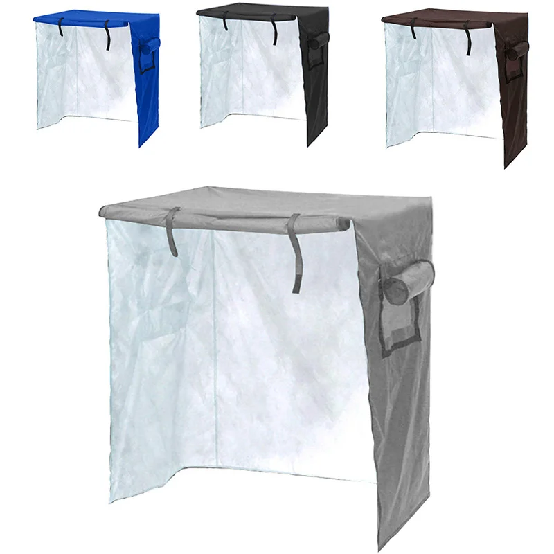 

1PC 210D Bird Cage Cover Anti-rain Outdoor Animals Cage Awning Bird Cover Household Dust Cover Coated with Silver and Rain