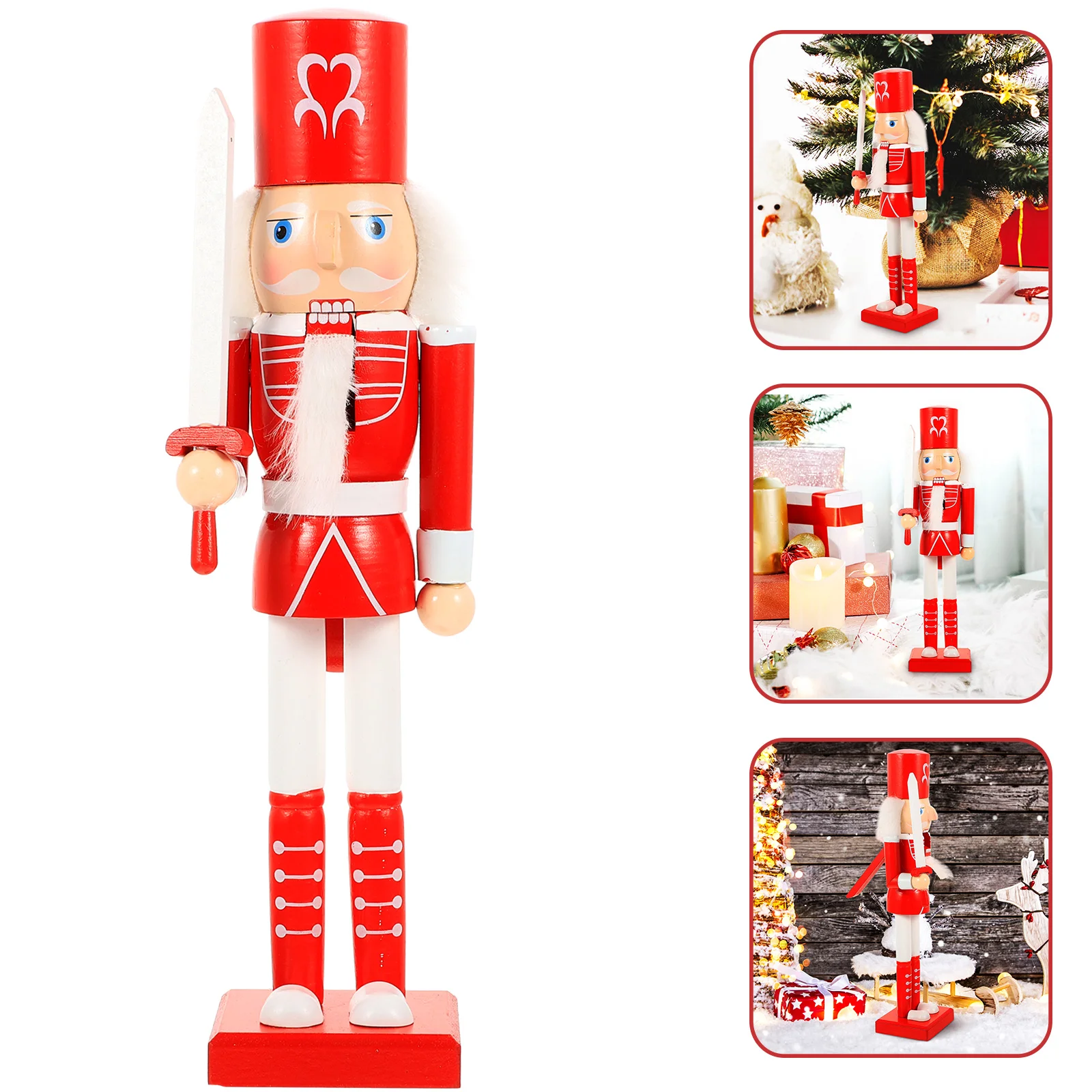 

Nutcracker Wooden Christmasdesktop Nutcrackers Table Decor Wood Ornament Decorations Figurine Pajamas Gifts Ballet