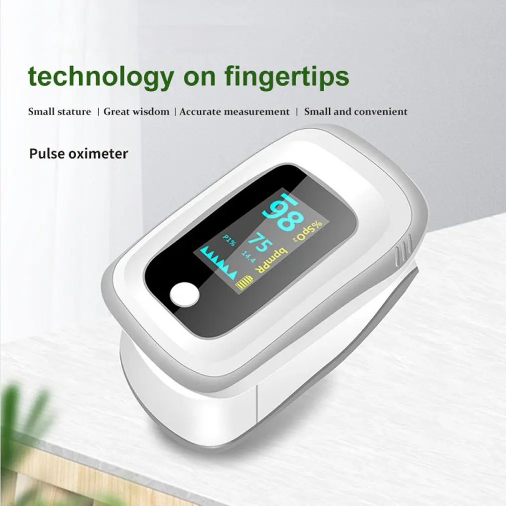 

Oximeter Digital Finger Oximeter Pulse Oximeter OLED Screen Finger Clip SPO2 PR Heart Rate Blood Oxygen Saturation Monitor