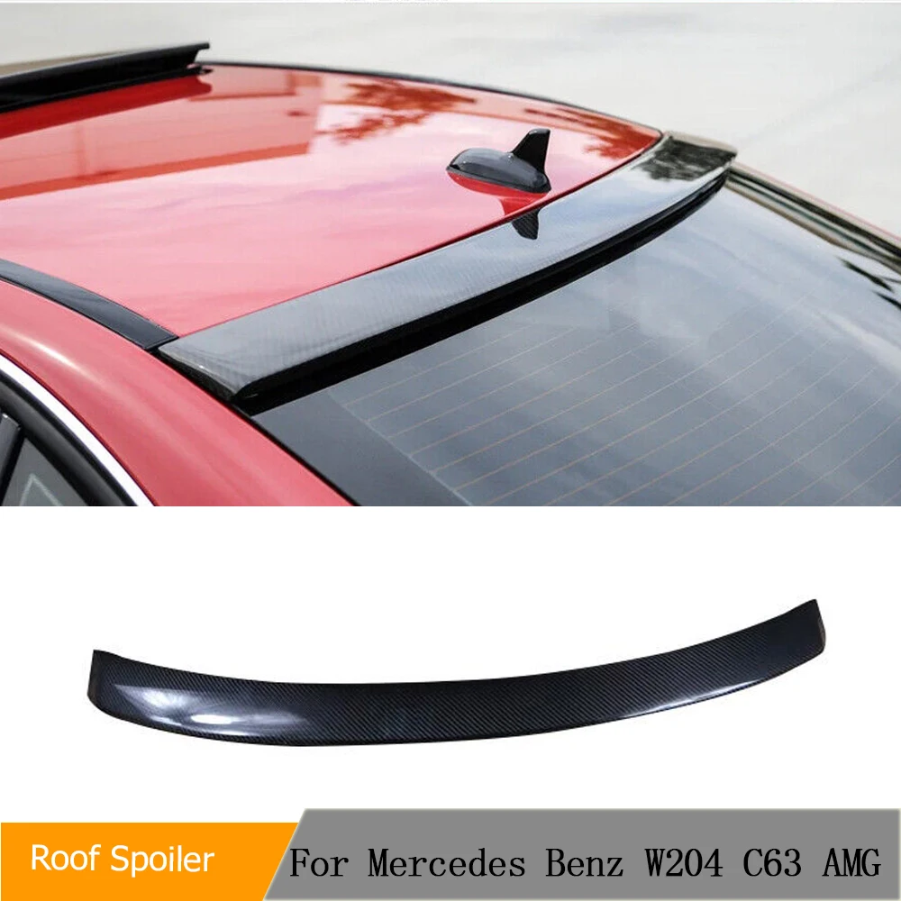 

Задний спойлер из углеродного волокна для Mercedes Benz C Class W204 Sedan 2007-2014 C180 C200 C230 C250 C280 C300 C350 C63 AMG крыло на крышу