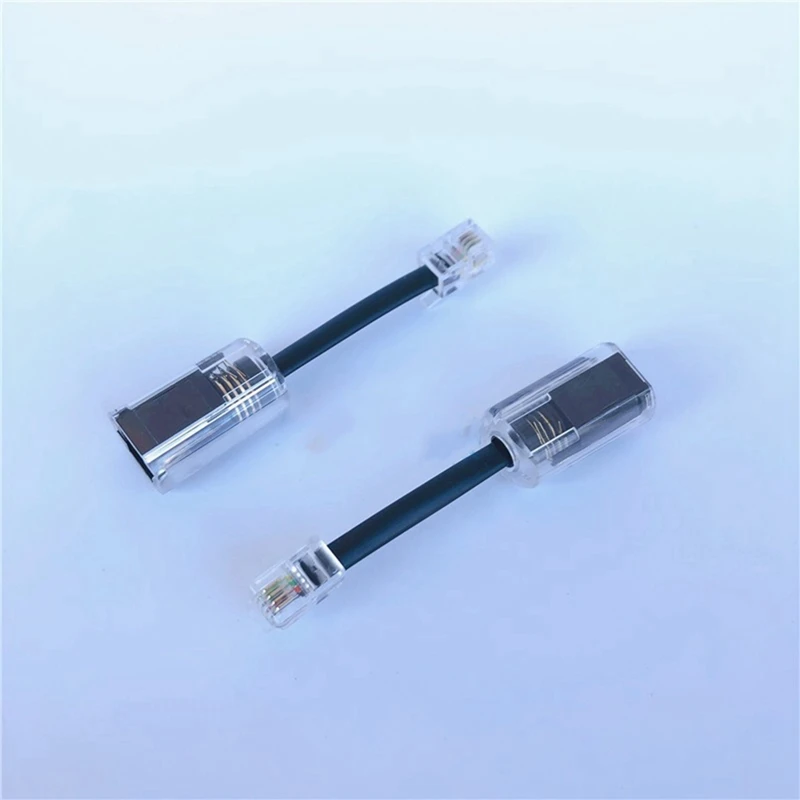 Телефонный Шнур Detangler RJ9 4P4C 360 градусов Расширенный вращающийся анти-угол черный