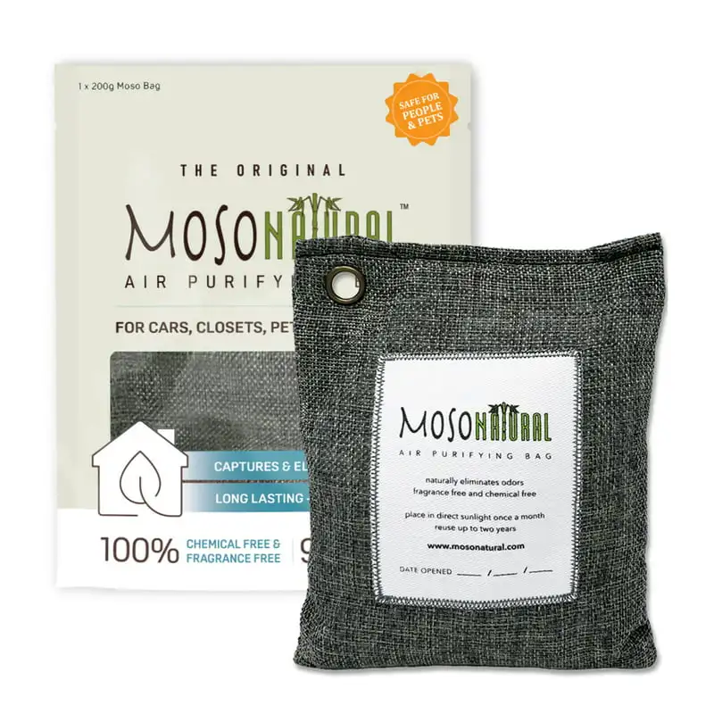 

Original Air Purifying Bag. for Cars Closets Bathrooms Pet Areas. an Unscented Chemical-Free Odor . 200g (Charcoal) Refriger