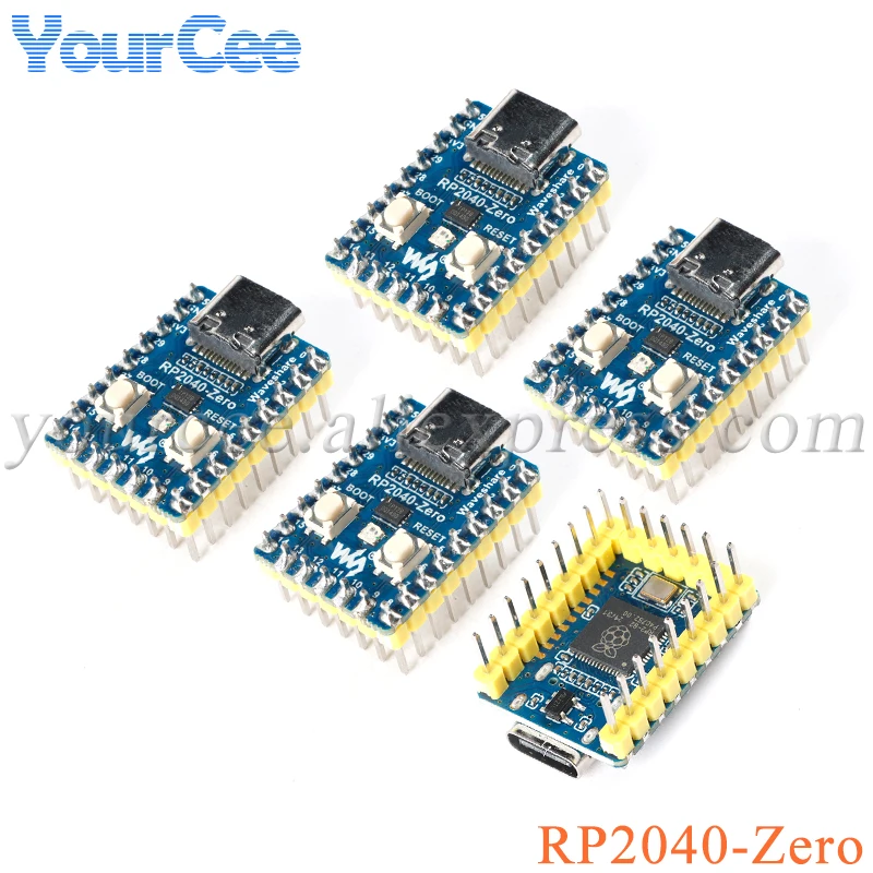 

5pcs RP2040-Zero RP2040 for Raspberry Pi Microcontroller PICO Development Board Module Dual-core Cortex M0+ Processor 2MB Flash