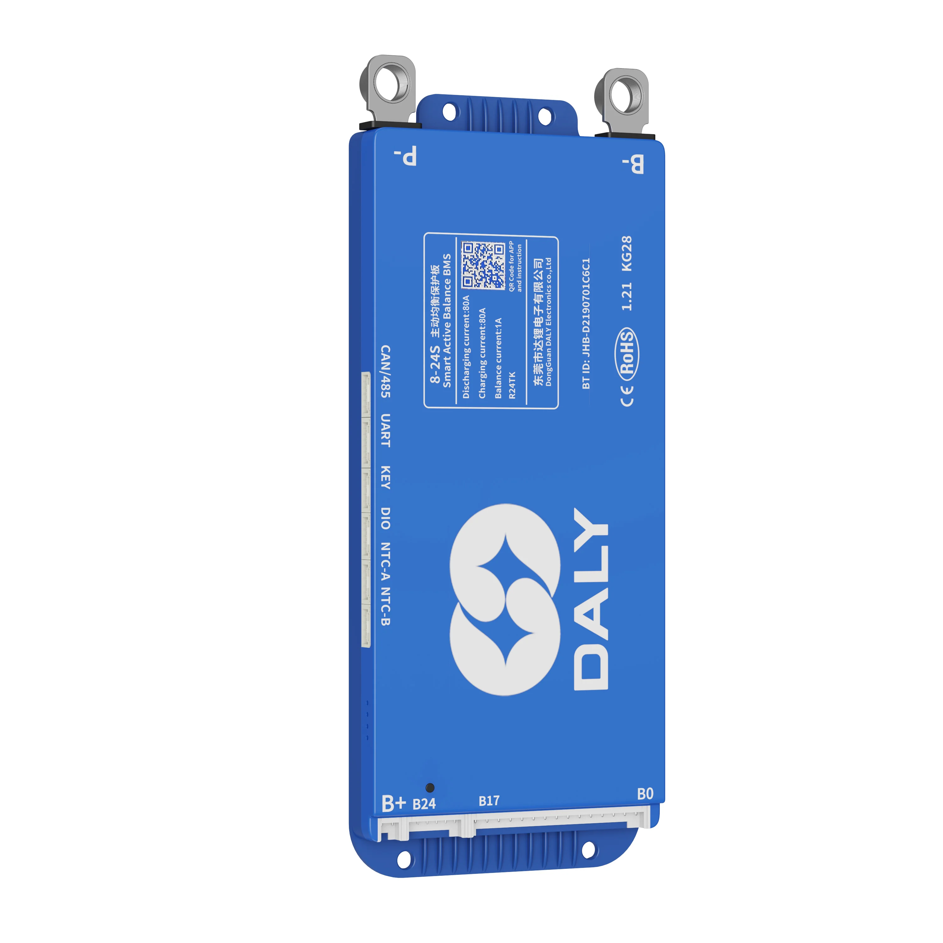 Фото Daly BMS WiFi RS485 CANBUS Active BMS 80A 3.0LCD 4.3LCD Lifepo4 4S 8S 16S 24S 80A Active Balance 1A Встроенный BT 12V 24V 48V 60V №3