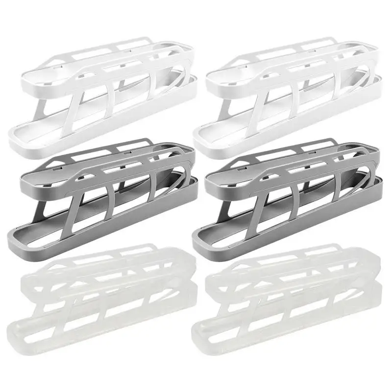 

Egg Dispenser Multipurpose Two Tier Automatic Egg Roller Egg Rack Holder Storage Box For Refrigerator Egg Holder Kitchen Tools
