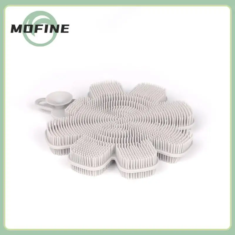 

Non-stick Pot Vegetable And Fruit Pot Cloth Silicone Dishwashing Brush Flower Shape Non-stick Oil Pot Brush Dishwashing Tools
