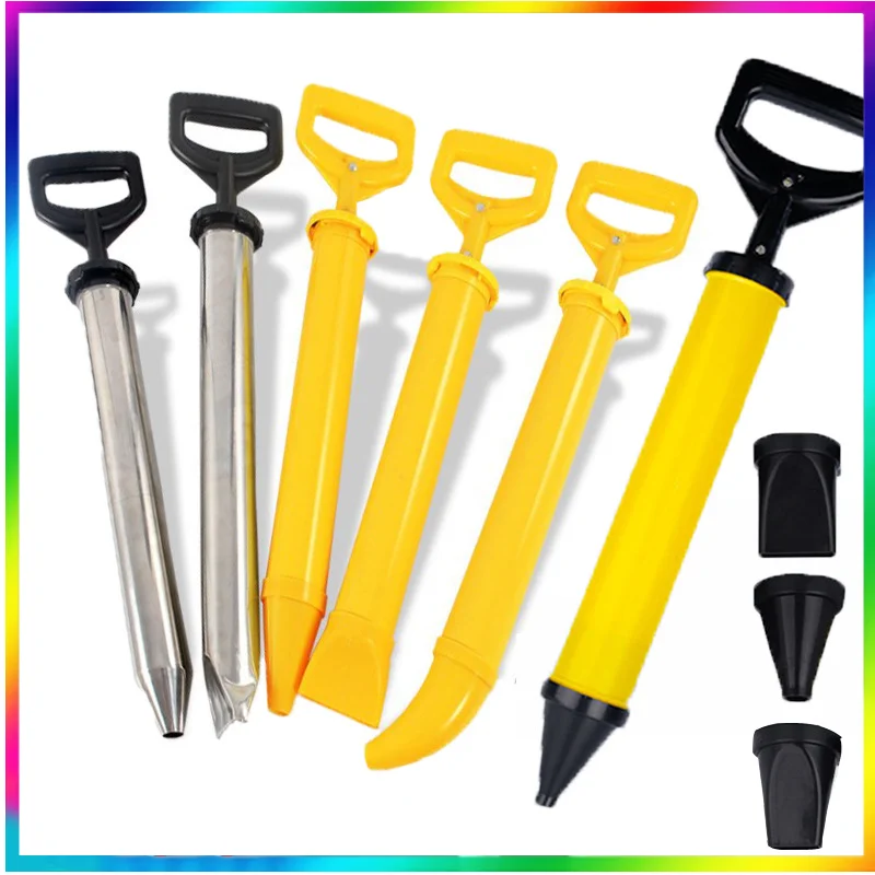 

Stainless Steel Caulking Gun Cement Filling Tools 4 Nozzles Garden Pointing Brick Grouting Mortar Sprayer Applicator Tool