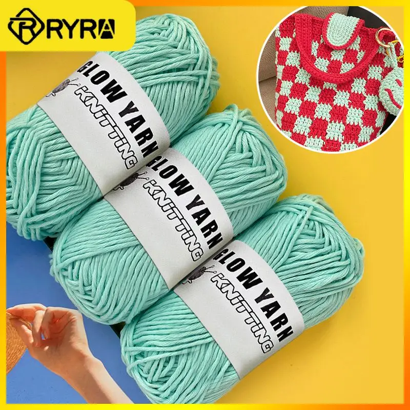 

Wool Yarn Glow In The Dark 2mm For Hand Knitting Carpet Sweater Hat Luminous Chunky Yarn Novel Functional Eco-friendly Yarn