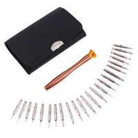 25 in 1 leather precision screwdriver magnetic set electronic repair tools kit