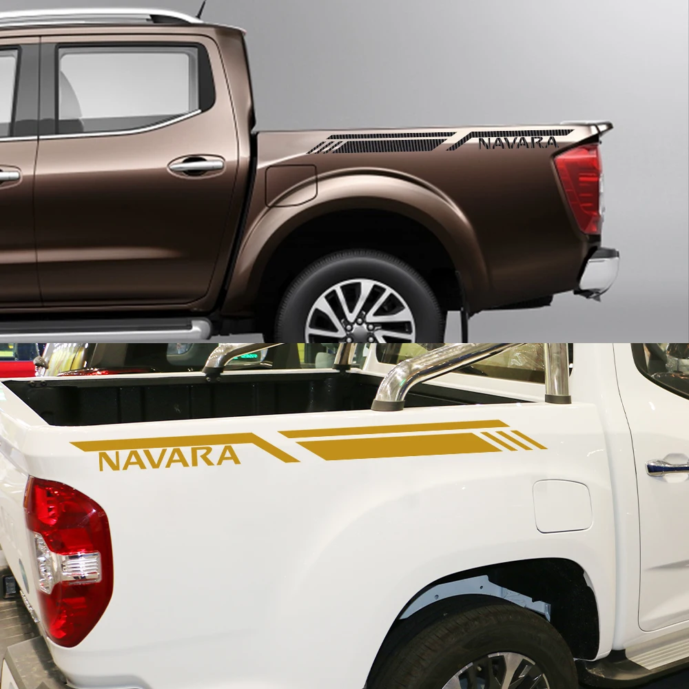 Наклейка на багажник автомобиля для Nissan Navara D40 D22 D23 NP300 наклейки в полоску пикапа
