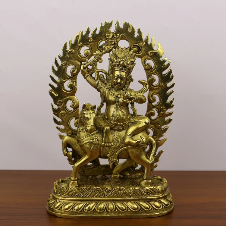 

5 inch pure copper auspicious heavenly mother Buddha statue Tibetan Tantric protector Buddha Hall consecration ornaments