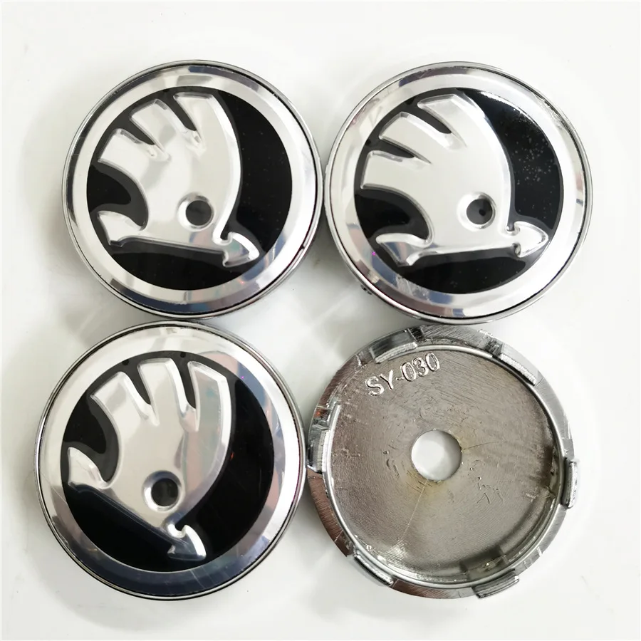 

4 шт./набор 56/60/65 мм Металлические колпачки для центра автомобильных колес для Skoda логотип Fabia Rapid Kodiaq Octavia 2 A7 Tour RS Superb Kamiq Yeti Karoq