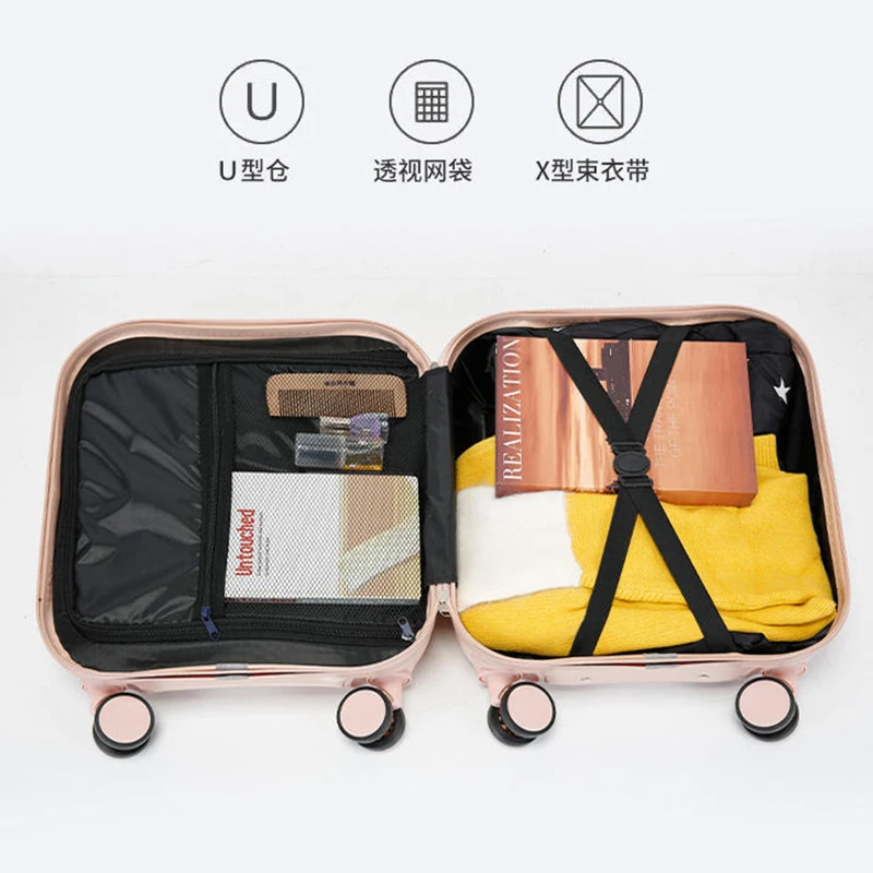 Маленький чемодан женский маленький легкий дорожная коробка мужской 20-коробка с