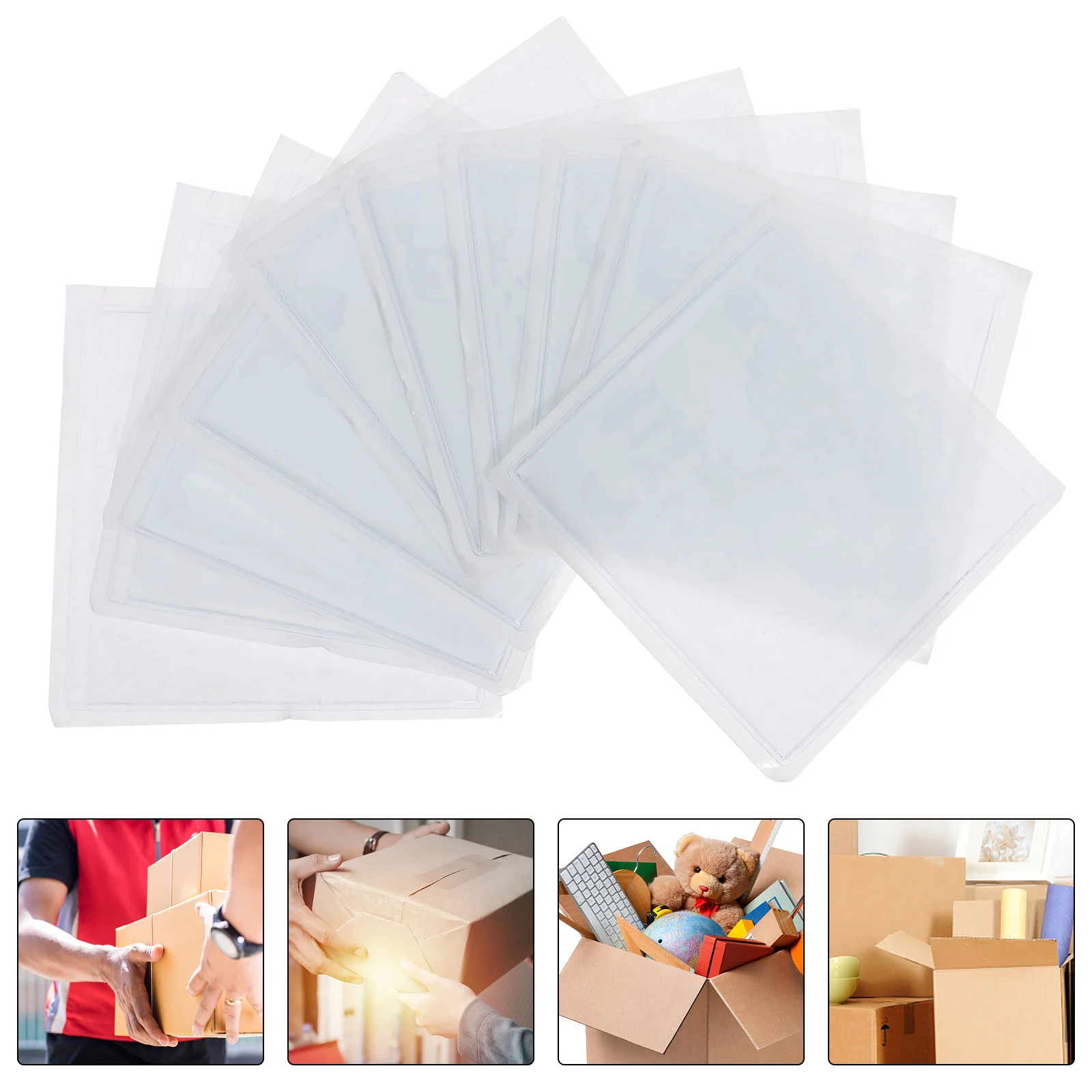 10 шт. защитные рукава для карт логотип прозрачные этикетки сумок чехлы