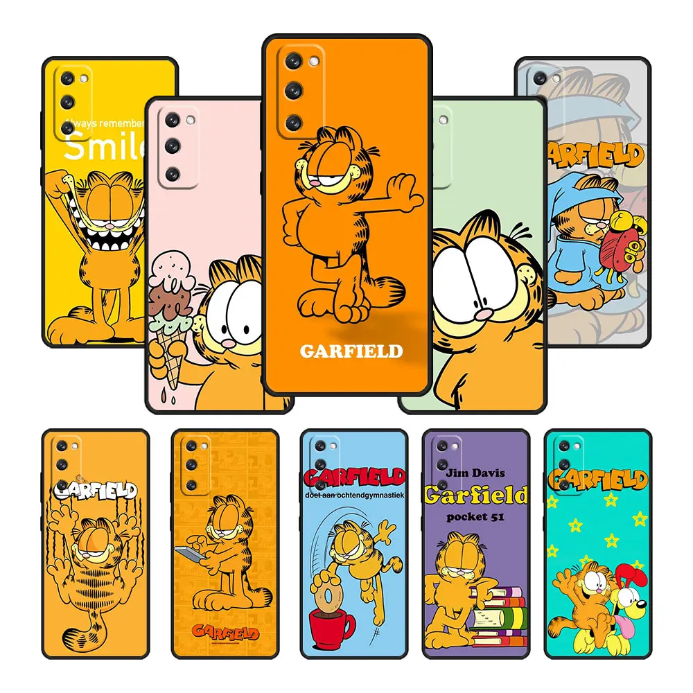 

Soft Celular For Samsung S7 Edge S8 S20 FE S9 S21 Plus S10 Lite S22 Ultra 5G S10e Note Phone Coque Garfield and Odie