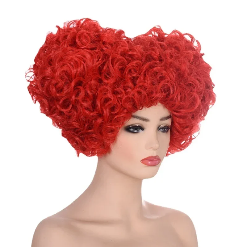 Парик для косплея из аниме Алиса в стране чудес термостойкие Красные Короткие