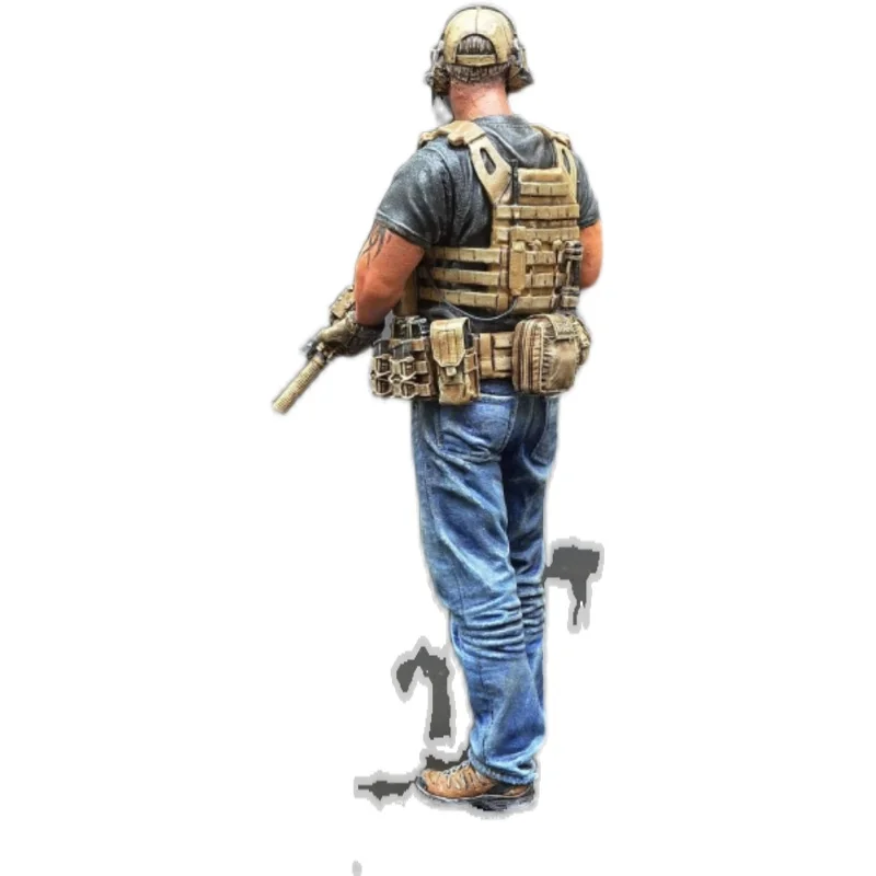 Масштаб 1/16 литье под давлением строительный комплект модель солдата из смолы