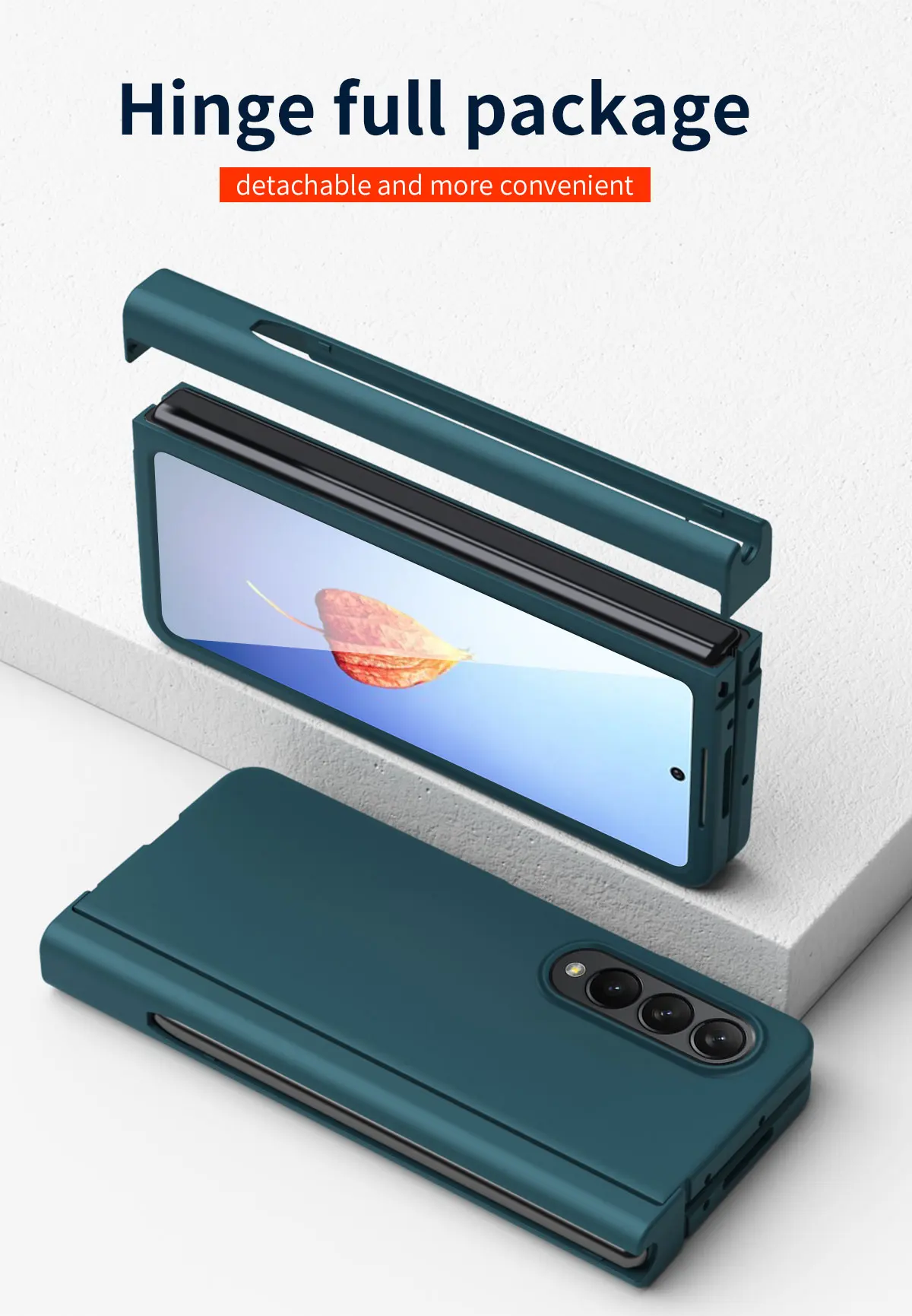 

Чехол с S-слотом для ручки, новинка, чехол для Samsung Galaxy Z, складной 4 чехол с бесплатной спинкой