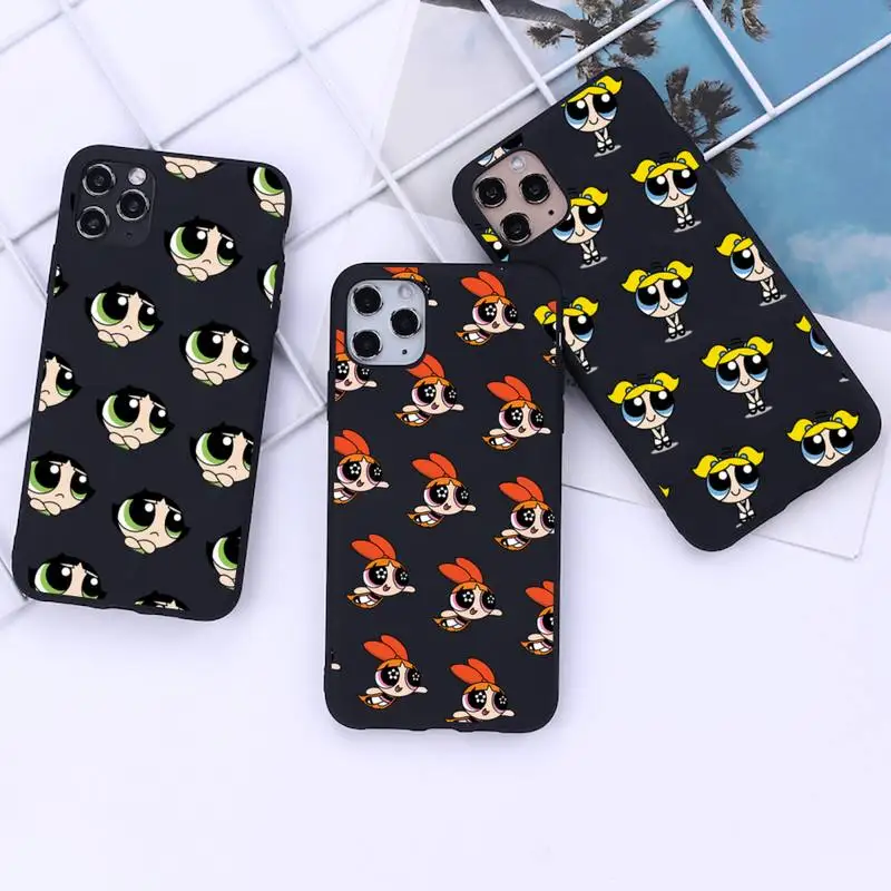 

Cute Powerpuff Girls Phone Case for iphone 13 12 11 Pro Mini XS MAX 8 7 Plus X 2020 XR cover